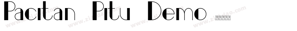 Pacitan Pitu Demo字体转换